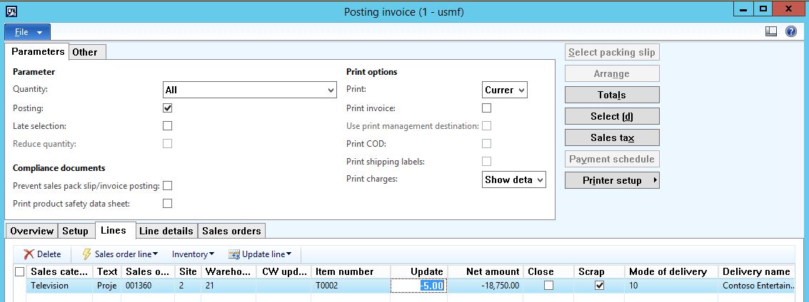 Credit only Disposition code – Dynamics AX Blog by Vamsi Pranith
